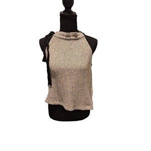 Small Madewell Texture & Thread Tie Shoulder Lined Tank Top Retail $59